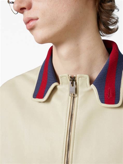 womens gucci striped jacket|Gucci jacket farfetch.